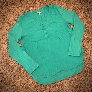 Merona Henley Top - Green